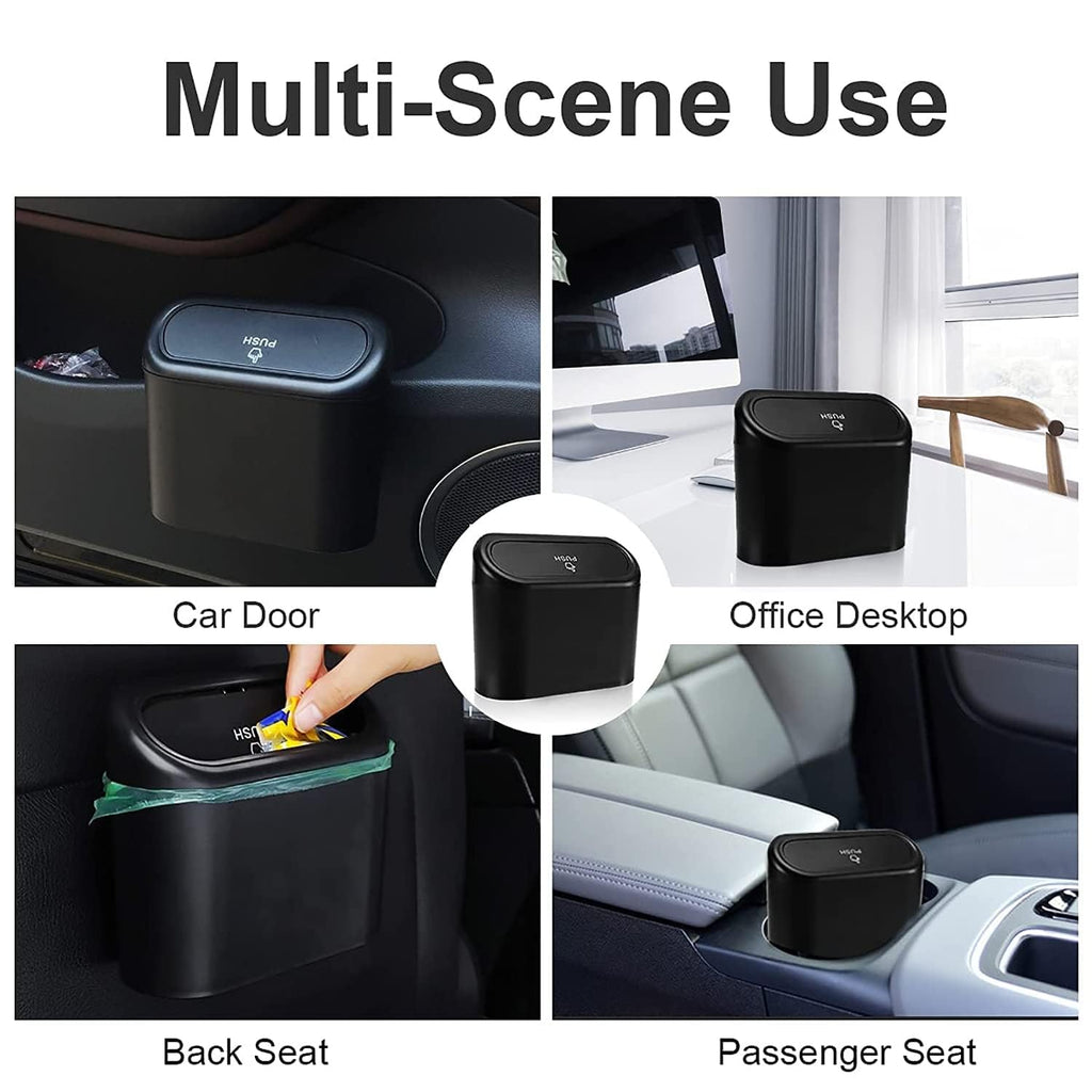 Mini Basurero Para Carro Con Tapa Push